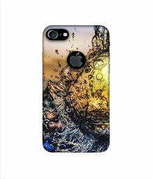 Amazon Brand - Solimo Designer Water Drop Reflection 3D Printed Hard Back Case Mobile Cover for Apple iPhone 7 (with Logo Cut)