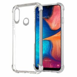 Amazon Brand - Solimo Protective Mobile Cover (Soft & Flexible Back Case) for Samsung Galaxy A20 (Transparent)