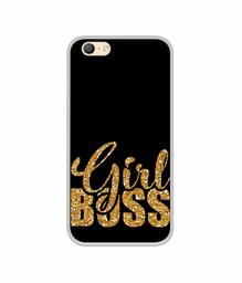 Amazon Brand - Solimo Designer Sparkle Girl Boss UV Printed Soft Back Case Mobile Cover for Oppo A57