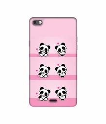 Amazon Brand - Solimo Designer Panda Pattern 3D Printed Hard Back Case Mobile Cover for Micromax Canvas Sliver 5 Q450