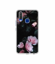 Amazon Brand - Solimo Designer Dark Flowers Photography UV Printed Soft Back Case Mobile Cover for Vivo Y15