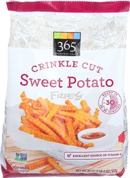 365 Everyday Value, Crinkle Cut Sweet Potato Fries, 20 oz, (Frozen)