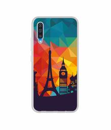 Amazon Brand - Solimo Designer Colored Paris UV Printed Soft Back Case Mobile Cover for Samsung Galaxy A50