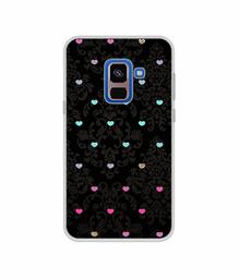 Amazon Brand - Solimo Designer Heart Texture UV Printed Soft Back Case Mobile Cover for Samsung Galaxy A8 Plus (2018)