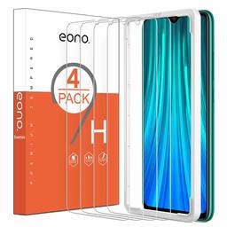 Eono by Amazon [4 Pack] Screen Protectors for Xiaomi Redmi Note 8 Pro, Tempered Glass Film with [Alignment Frame][Anti-Scratch][ No Bubbles][Case Friendly][Easy Installation]