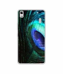 Amazon Brand - Solimo Designer Peacock Feather UV Printed Soft Back Case Mobile Cover for Lenovo K3 Note / A7000