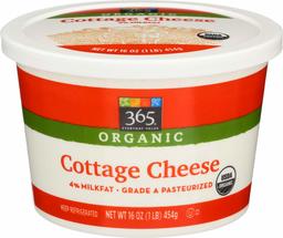 365 Everyday Value, Organic Cottage Cheese, 16 oz