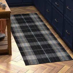 Amazon Brand – Stone & Beam Casual Plaid Runner Rug, 2' 6