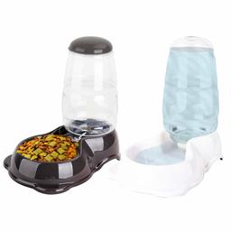 UMI by Amazon Cat Dog Automatic Food Water Feeder Feeding Drinking Bowls Snacks Dispenser