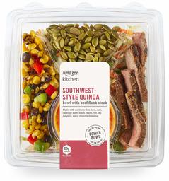 Amazon Kitchen, Southwest-Style Quinoa Bowl with Beef Flank Steak, 13.4 oz