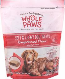 Whole Paws Gingerbread Flavor Soft & Chewy Dog Treats, 18 Oz