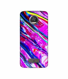 Amazon Brand - Solimo Designer Oil Color 3D Printed Hard Back Case Mobile Cover for Moto Z2 Play