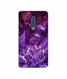 Amazon Brand - Solimo Designer Purpal Stone 3D Printed Hard Back Case Mobile Cover for Nokia 5