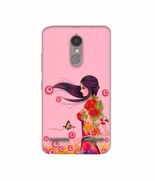 Amazon Brand - Solimo Designer Lady Vector Pattern 3D Printed Hard Back Case Mobile Cover for Lenovo K6 Power