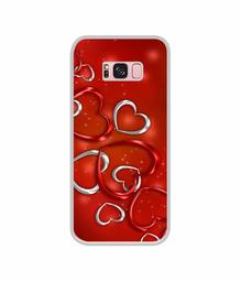 Amazon Brand - Solimo Designer Hearts UV Printed Soft Back Case Mobile Cover for Samsung Galaxy S8 Plus