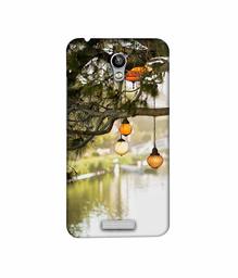 Amazon Brand - Solimo Designer Hanging Lights 3D Printed Hard Back Case Mobile Cover for Micromax Canvas Spark Q380