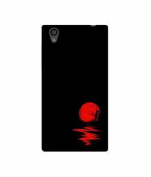 Amazon Brand - Solimo Designer Red Moon 3D Printed Hard Back Case Mobile Cover for Sony Xperia L1