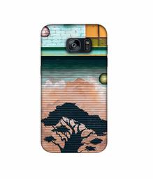 Amazon Brand - Solimo Designer Tree Painting 3D Printed Hard Back Case Mobile Cover for Samsung Galaxy S7 Edge