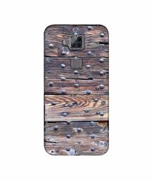 Amazon Brand - Solimo Designer Wooden Blocks Check 3D Printed Hard Back Case Mobile Cover for Huawei G8