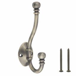 AmazonBasics – AB5000-AS-5 Garderobenhaken, antik Messington