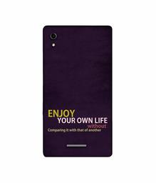 Amazon Brand - Solimo Designer Enjoy Your Life 3D Printed Hard Back Case Mobile Cover for Sony Xperia T3