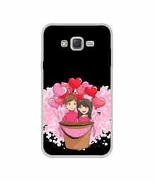 Amazon Brand - Solimo Designer Boy and Girl UV Printed Soft Back Case Mobile Cover for Samsung Galaxy J5