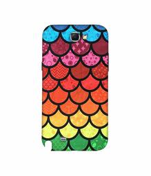 Amazon Brand - Solimo Designer Multicolor Pattern 3D Printed Hard Back Case Mobile Cover for Samsung Galaxy Note 2 N7100