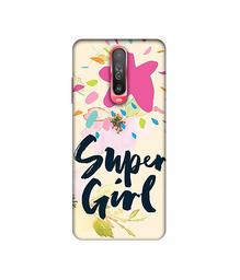 Amazon Brand - Solimo Designer Super Girl 3D Printed Hard Back Case Mobile Cover for Poco X2 / Mi Redmi K30