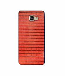 Amazon Brand - Solimo Designer Red and Purple Brick 3D Printed Hard Back Case Mobile Cover for Samsung Galaxy A7 (2016)