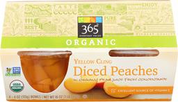 365 EVERYDAY VALUE Organic Diced Peaches, 16 OZ