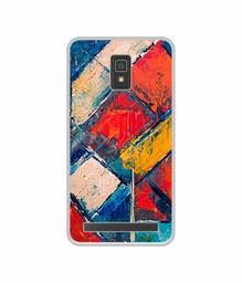 Amazon Brand - Solimo Designer Dark Multicolor Blocks UV Printed Soft Back Case Mobile Cover for Lenovo A6600