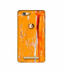 Amazon Brand - Solimo Designer Gold Yellow Paint 3D Printed Hard Back Case Mobile Cover for Gionee F103 Pro