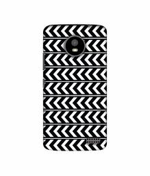 Amazon Brand - Solimo Designer Horizontal Arrow Texture 3D Printed Hard Back Case Mobile Cover for Motorola Moto E4