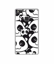 Amazon Brand - Solimo Designer Panda Texture UV Printed Soft Back Case Mobile Cover for Huawei Honor 8 Smart