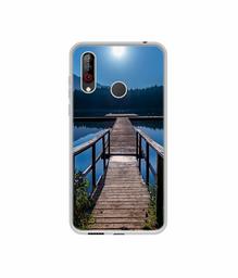 Amazon Brand - Solimo Designer Wooden Beach UV Printed Soft Back Case Mobile Cover for LG W30