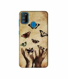 Amazon Brand - Solimo Designer Butterflies 3D Printed Hard Back Case Mobile Cover for Samsung Galaxy M21 / M30s