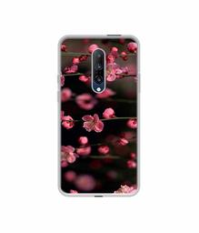 Amazon Brand - Solimo Designer Pink Flowers UV Printed Soft Back Case Mobile Cover for OnePlus 7 Pro