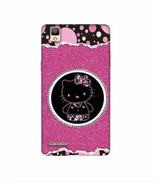 Amazon Brand - Solimo Designer Kitty with Glitter 3D Printed Hard Back Case Mobile Cover for Oppo F1