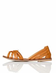 Marca Amazon - FIND Open Toe Hurrache Sandalias de Punta Descubierta, Marrón (Tan), 39 EU