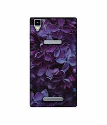 Amazon Brand - Solimo Designer Purple Flowers UV Printed Soft Back Case Mobile Cover for Panasonic Eluga A2