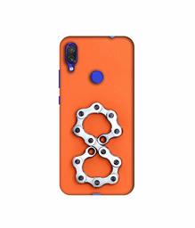 Amazon Brand - Solimo Designer Number Eight 3D Printed Hard Back Case Mobile Cover for Xiaomi Redmi Note 7S