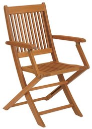 Strathwood Garden Furniture - Basics Folding Hardwood Armchair Set of 2