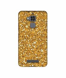 Amazon Brand - Solimo Designer Golden Sparkle UV Printed Soft Back Case Mobile Cover for Asus Zenfone 3 Max ZC520TL