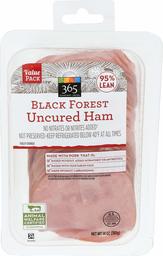 365 Everyday Value, Black Forest Uncured Ham Slices, Value Pack, 95% Lean, 14 oz