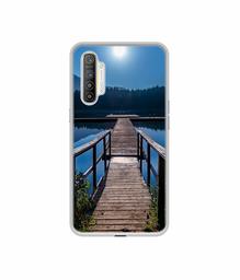 Amazon Brand - Solimo Designer Wooden Beach UV Printed Soft Back Case Mobile Cover for Realme XT