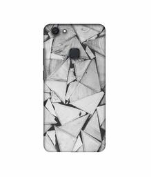 Amazon Brand - Solimo Designer Wooden Triangles 3D Printed Hard Back Case Mobile Cover for Vivo V7 Plus