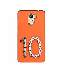 Amazon Brand - Solimo Designer Number Ten 3D Printed Hard Back Case Mobile Cover for Gionee X1