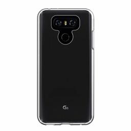 Amazon Brand - Solimo Transparent Case (Hard Back & Soft Bumper Cover) with 8 Foot Drop Porotection & Shock Absorbing Bumpers for LG G6