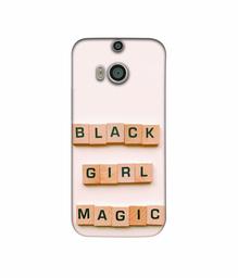 Amazon Brand - Solimo Designer Black Girl Magic 3D Printed Hard Back Case Mobile Cover for HTC One M8