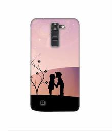 Amazon Brand - Solimo Designer Kiss-ing Couple 3D Printed Hard Back Case Mobile Cover for LG K7